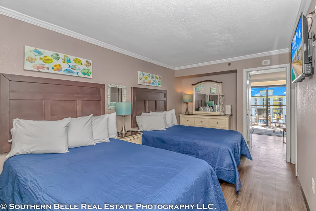Ocean View Double Suite with Beautiful Decor and Accents  Caravelle Resort 1504 Sleeps 6 Guests