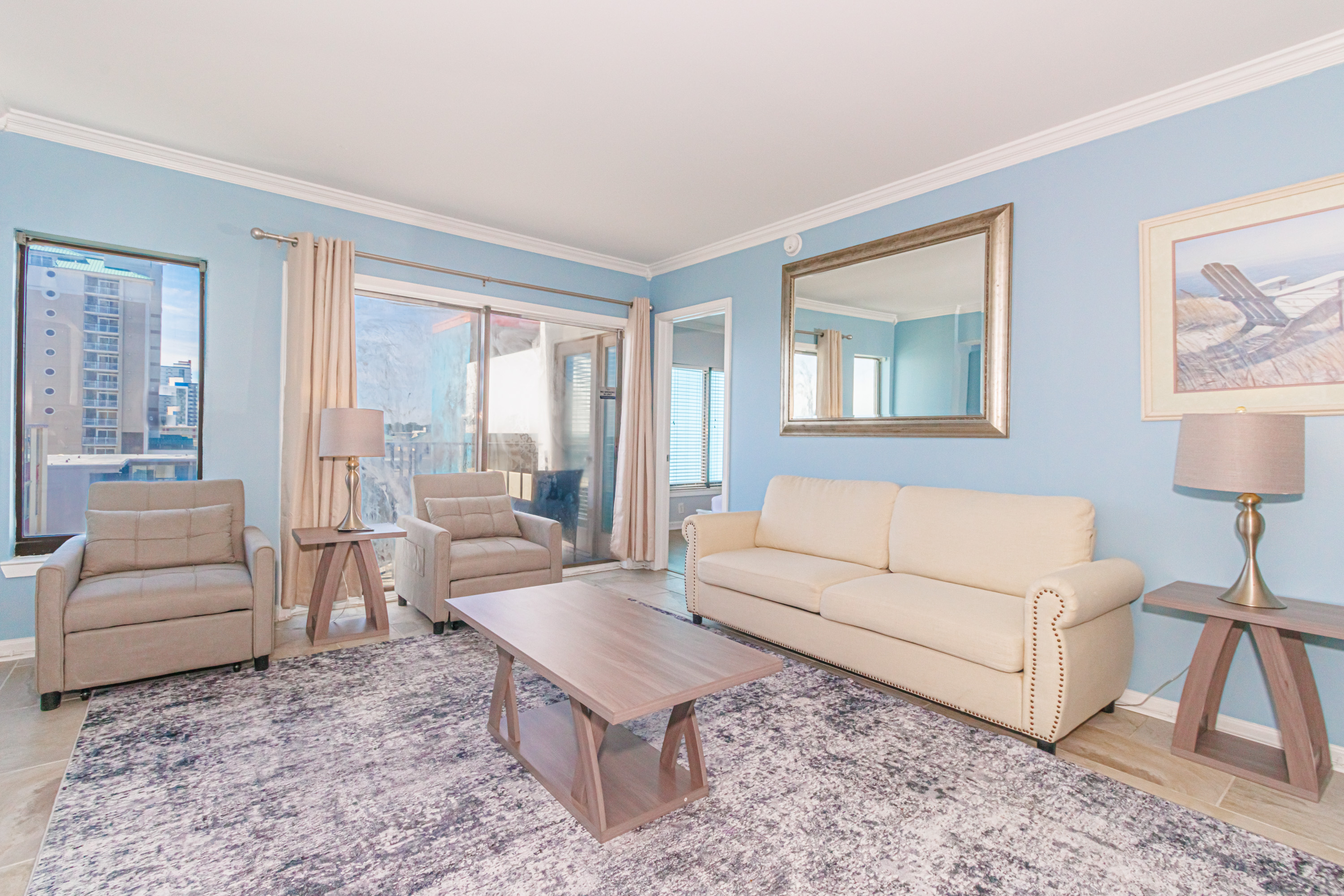 Ocean View 2 Bedroom Apartment with Great Views!  Palace Resort 413