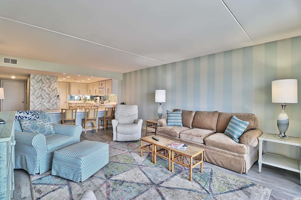 Cabana One Unit 302 - 3rd Floor Oceanfront Condo - Sleeps 8!  2 bed, 2 bath