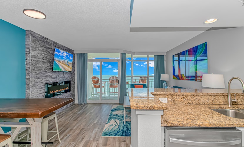 Stunning LED Fireplaces! Newly Renovated Oceanfront Condo with Incredible Views! Carolinian 931