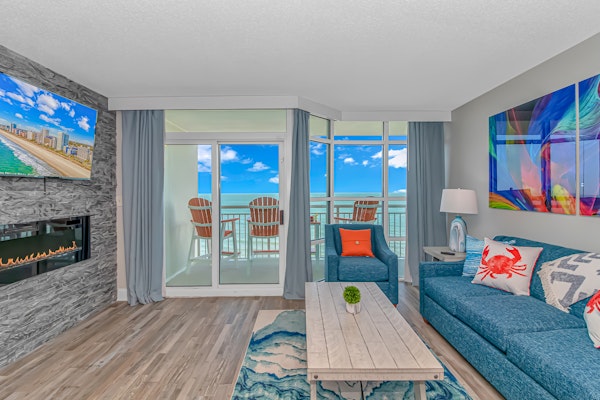 Stunning LED Fireplaces! Newly Renovated Oceanfront Condo with Incredible Views! Carolinian 931