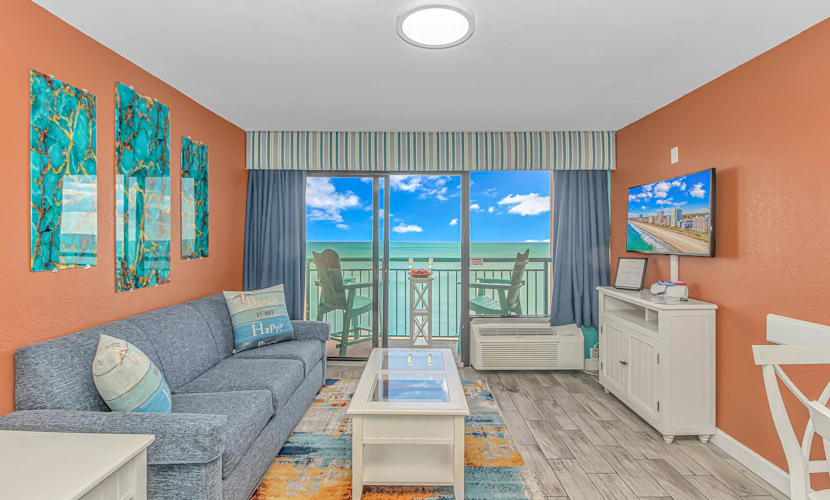 Direct Oceanfront 1 bedroom Condo - Surf's Up Oceanfront Oasis 1416