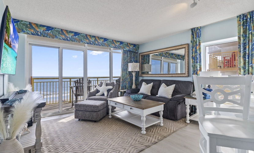 Beautifully Renovated Oceanfront 2 BR Condo with Oversized Balcony! Bay Watch 509