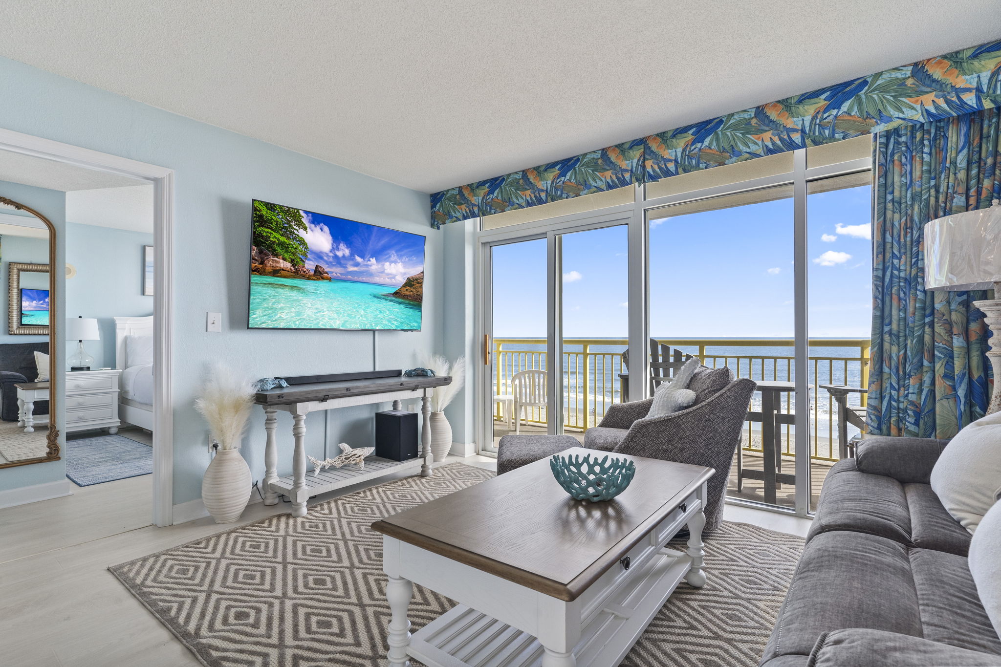 Beautifully Renovated Oceanfront 2 BR Condo with Oversized Balcony! Bay Watch 509
