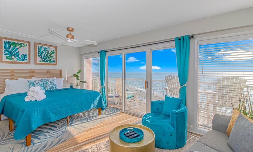 Beautifully Renovated 2 Bedroom Suite! Stunning Oceanfront Views- St. Clements 704