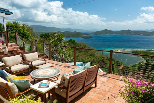 Palladio's View - Tropical Villa with Private Pool, AC, & Views of St. John!