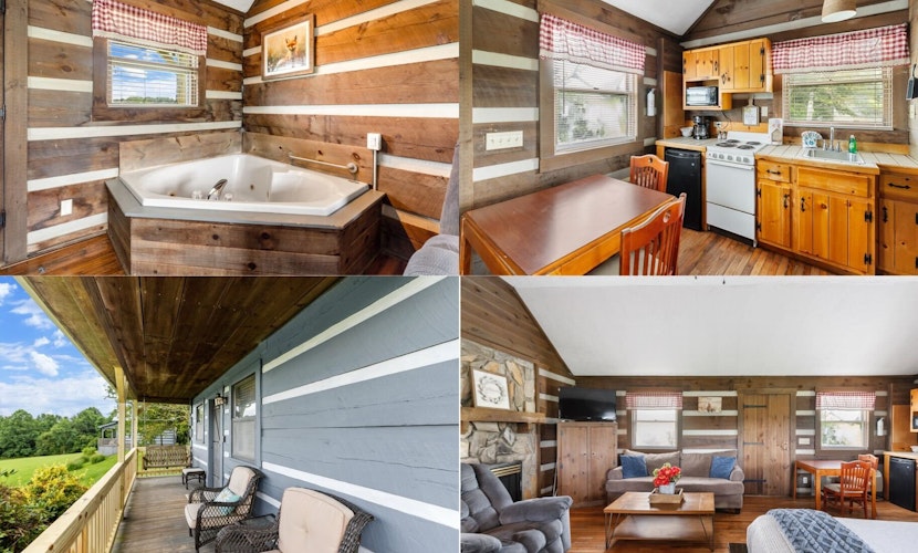 Charming Blue Ridge Cabin with Jacuzzi and Mountain Views-Cabin 2