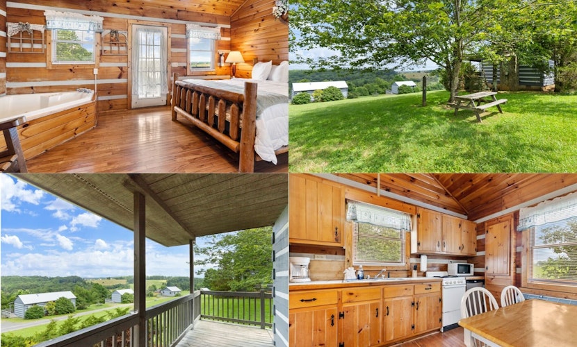 Hillside Hideout Log Cabin For 2! Cabin 10