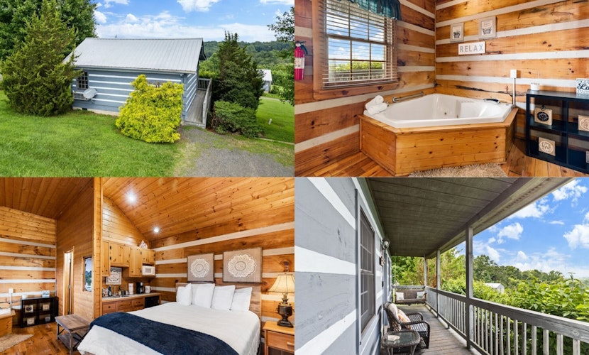 Peaceful Pines Mountain Cabin with Jacuzzi and Views! Cabin 12