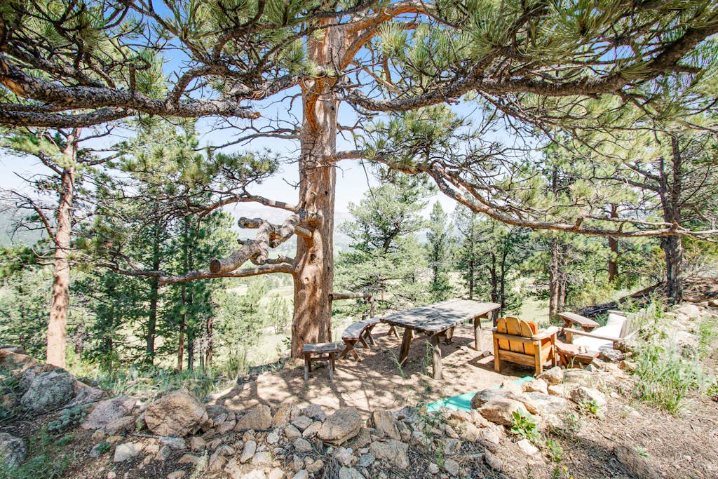 Cabin on 7 acres with glorious mountain views & wood fireplace