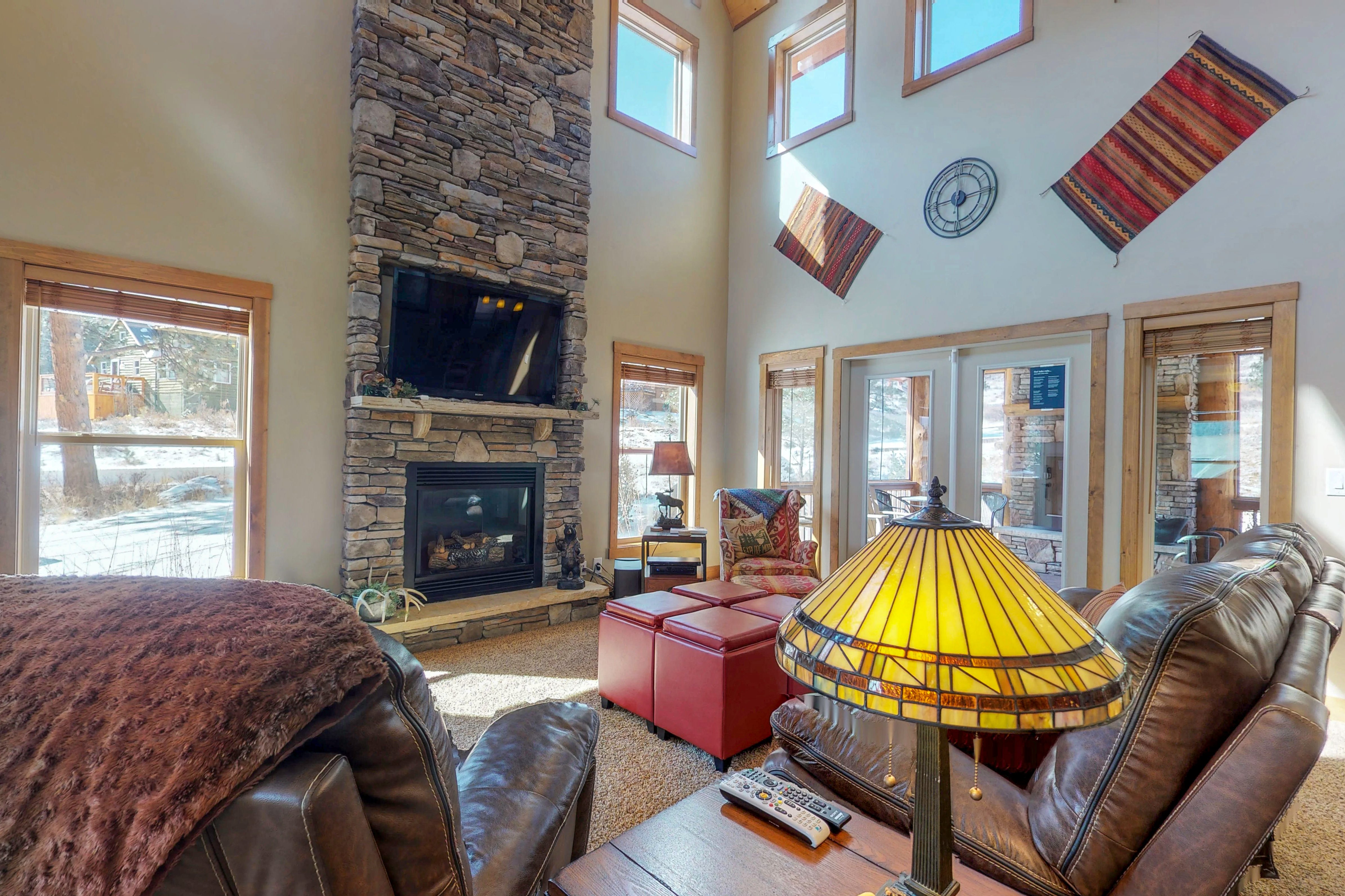 Enjoy the night skies from this custom countryside home with private hot tub