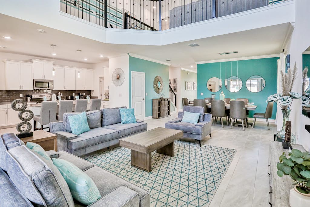 All-new, charming home with screened pool with spa, game room, & foosball