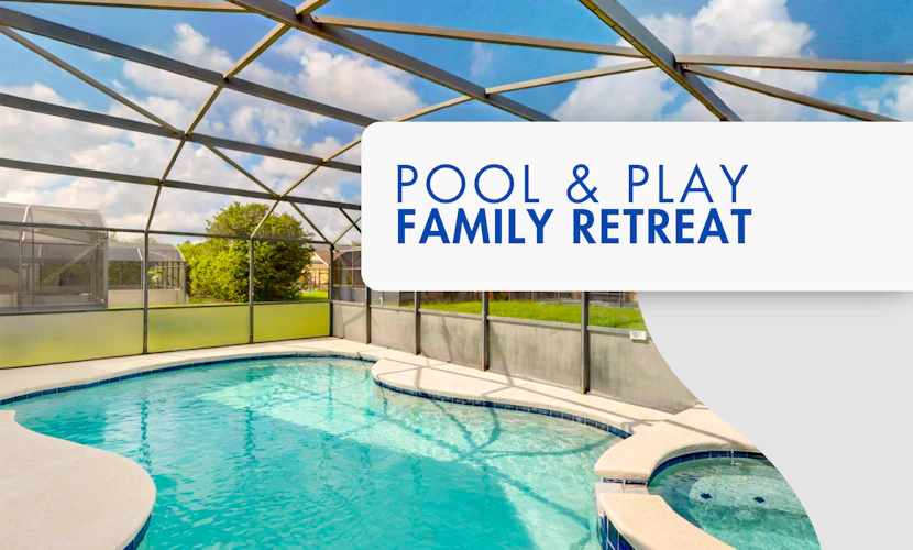 Your Florida Getaway for Fun, Pool, and Games, not far from Disney