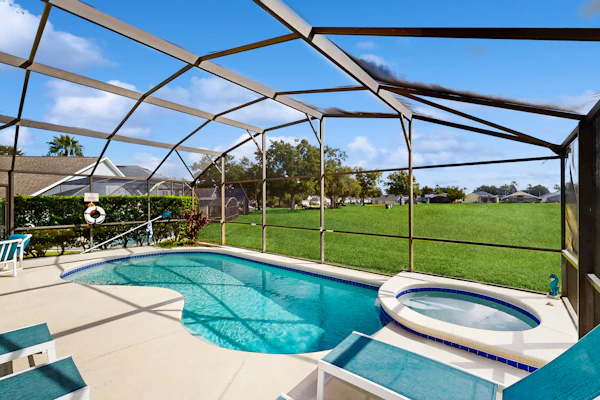 Cozy home with private pool, billiards, central AC and enclosed yard