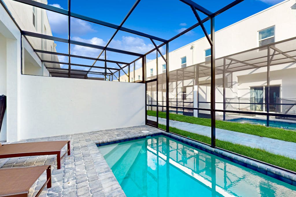 Two-story townhouse with private pool, screened lanai, washer/dryer