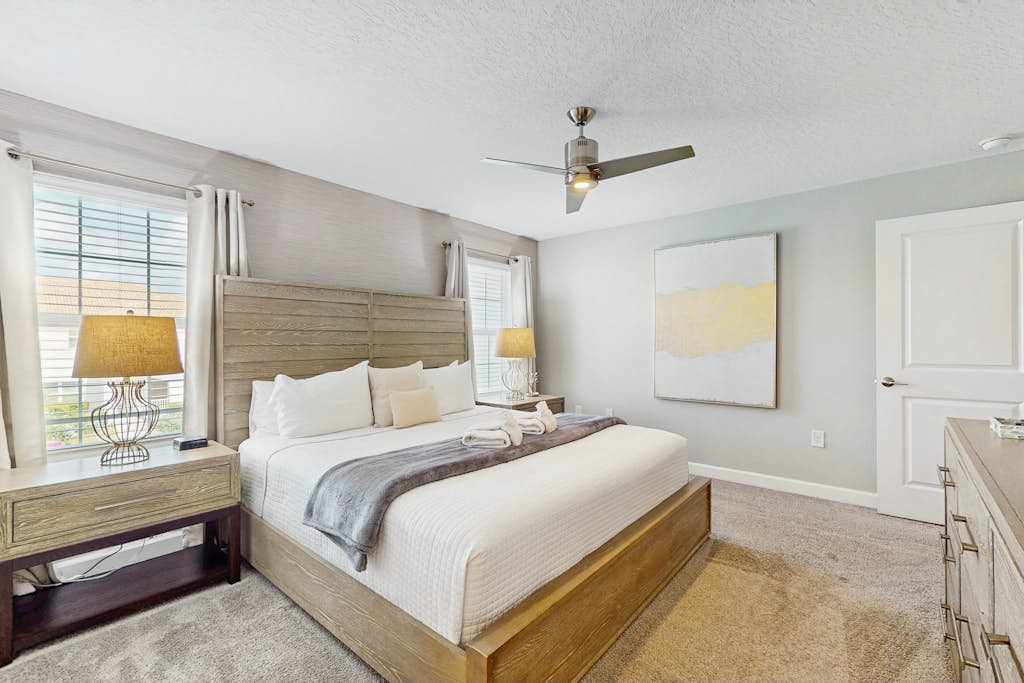 Modern townhouse with private pool, resort amenities, themed rooms and more