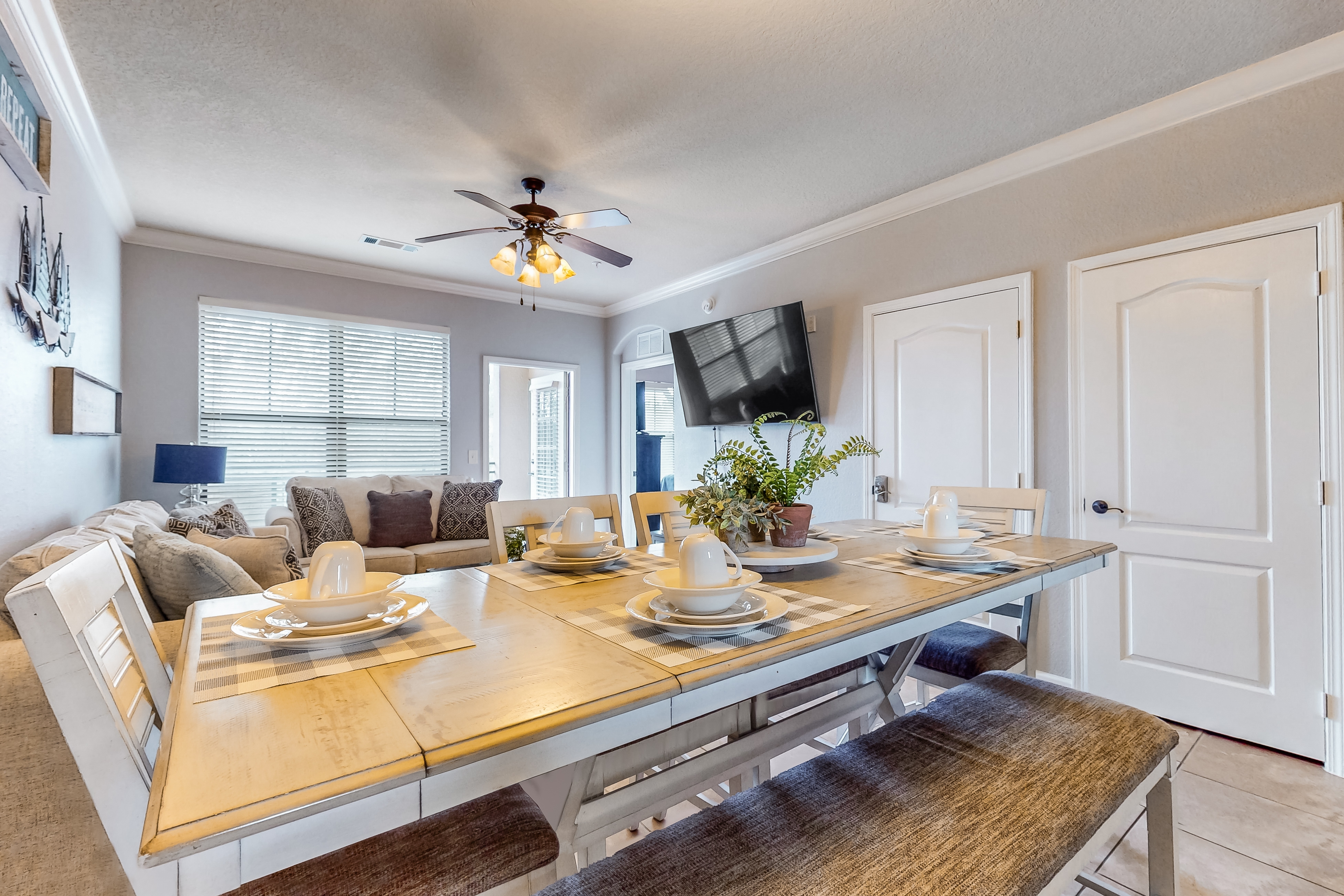 Serene condo with a balcony & a washer/dryer plus pools, gym, & game room