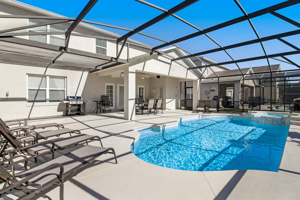 Spacious and inviting home with private pool, central AC, and washer/dryer