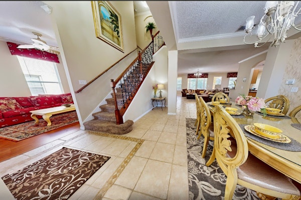 Sprawling home with pool, pool spa, & game room - athletic court and gym access