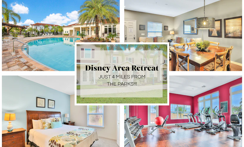 Luxurious Townhome W/ Free WiFi, Themed Kids Room & Shared Resort-Style Pool