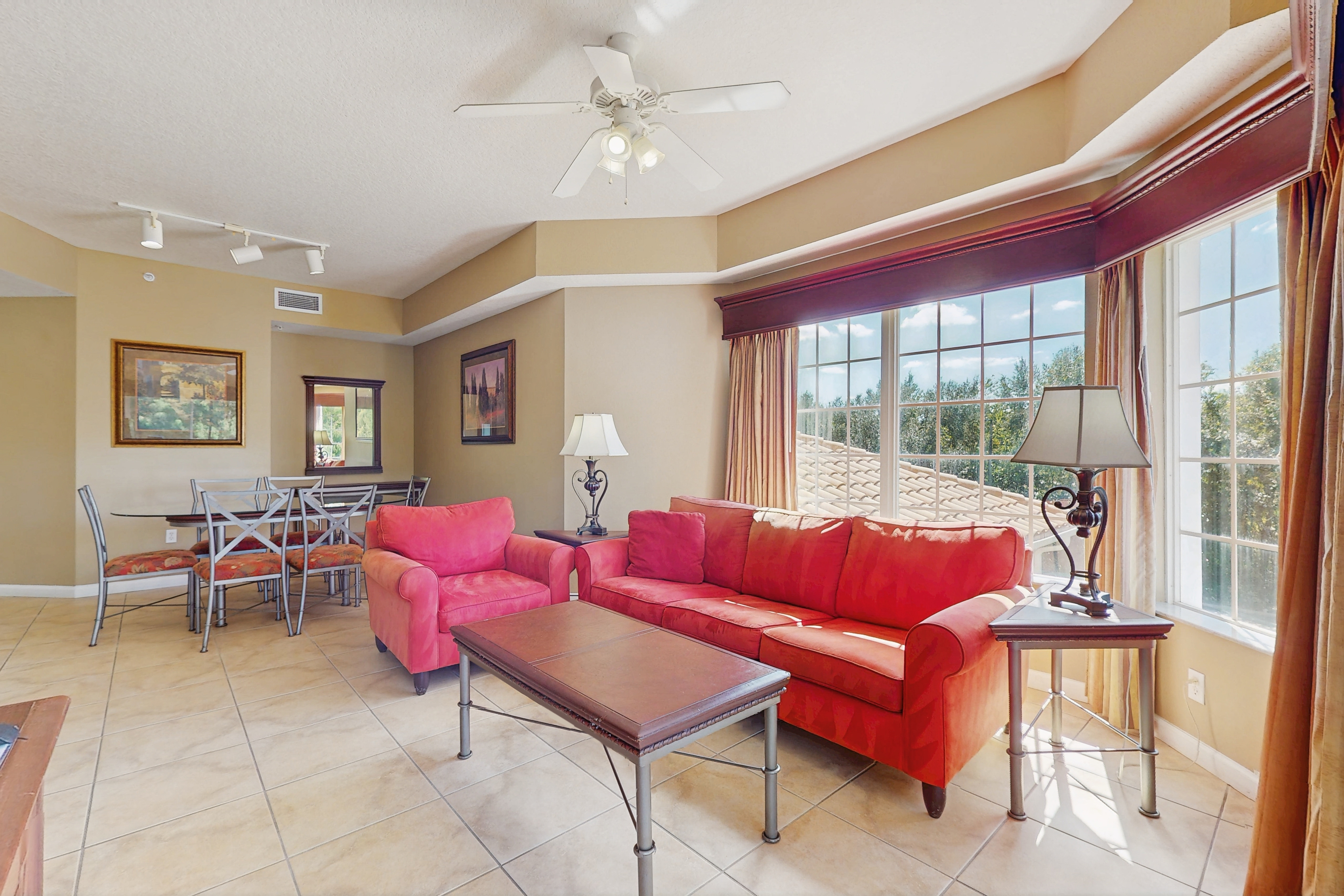 Modern Orlando condo with pool, balcony views, and Disney shuttle