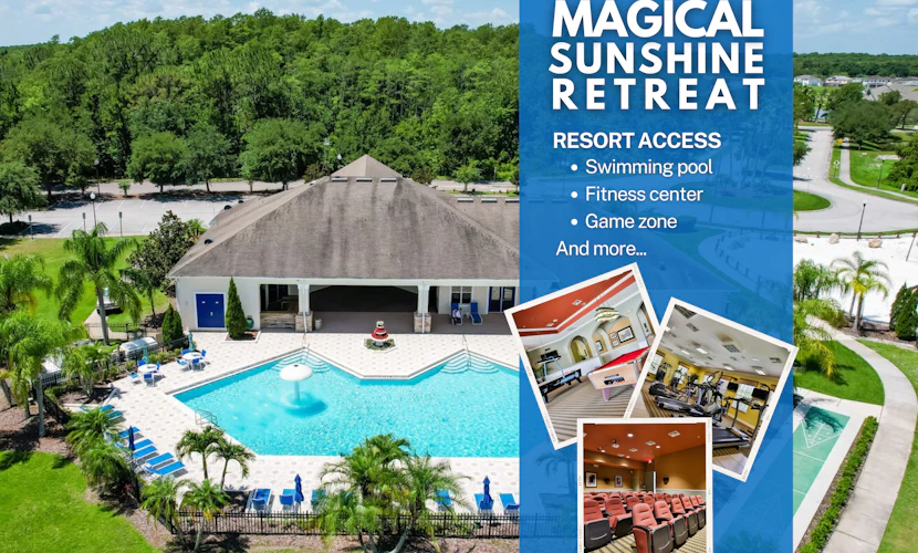 Updated retreat with pool access, W/D, AC, & patio - close to Disney Parks