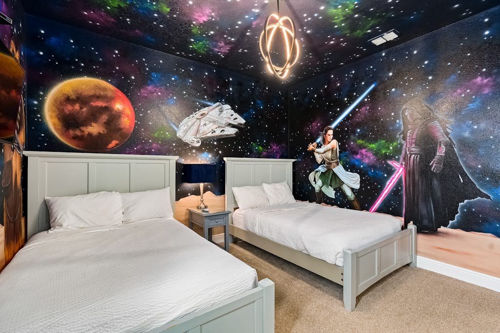 Dog-friendly getaway with private pool + spa, putting green, patio, & game room