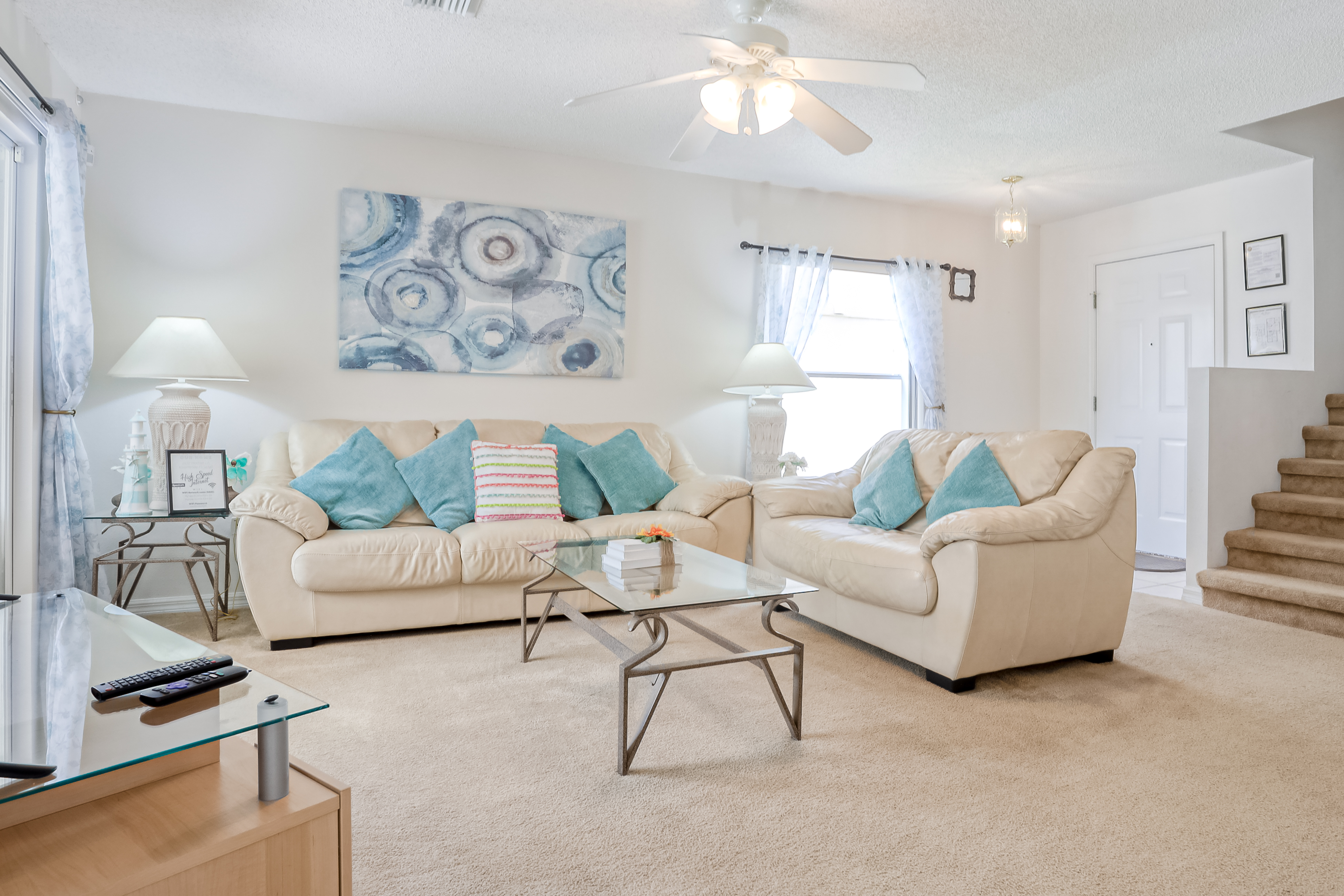 Enchanting dog-friendly home with pool, lanai, central AC, & washer/dryer