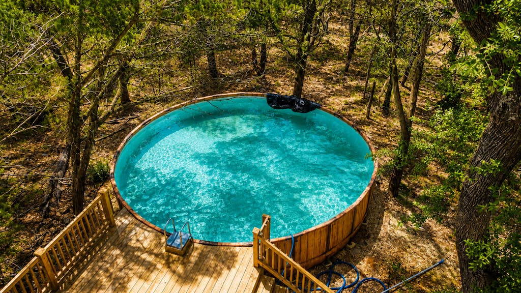 Modern Hill Country Multi-unit w/kitchen, WIFI, patio, private pool & hot tubs