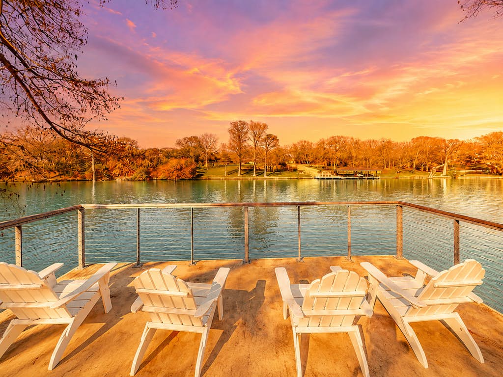 Lakefront home with hot tub, dock, kayaks, central AC, & great lake views