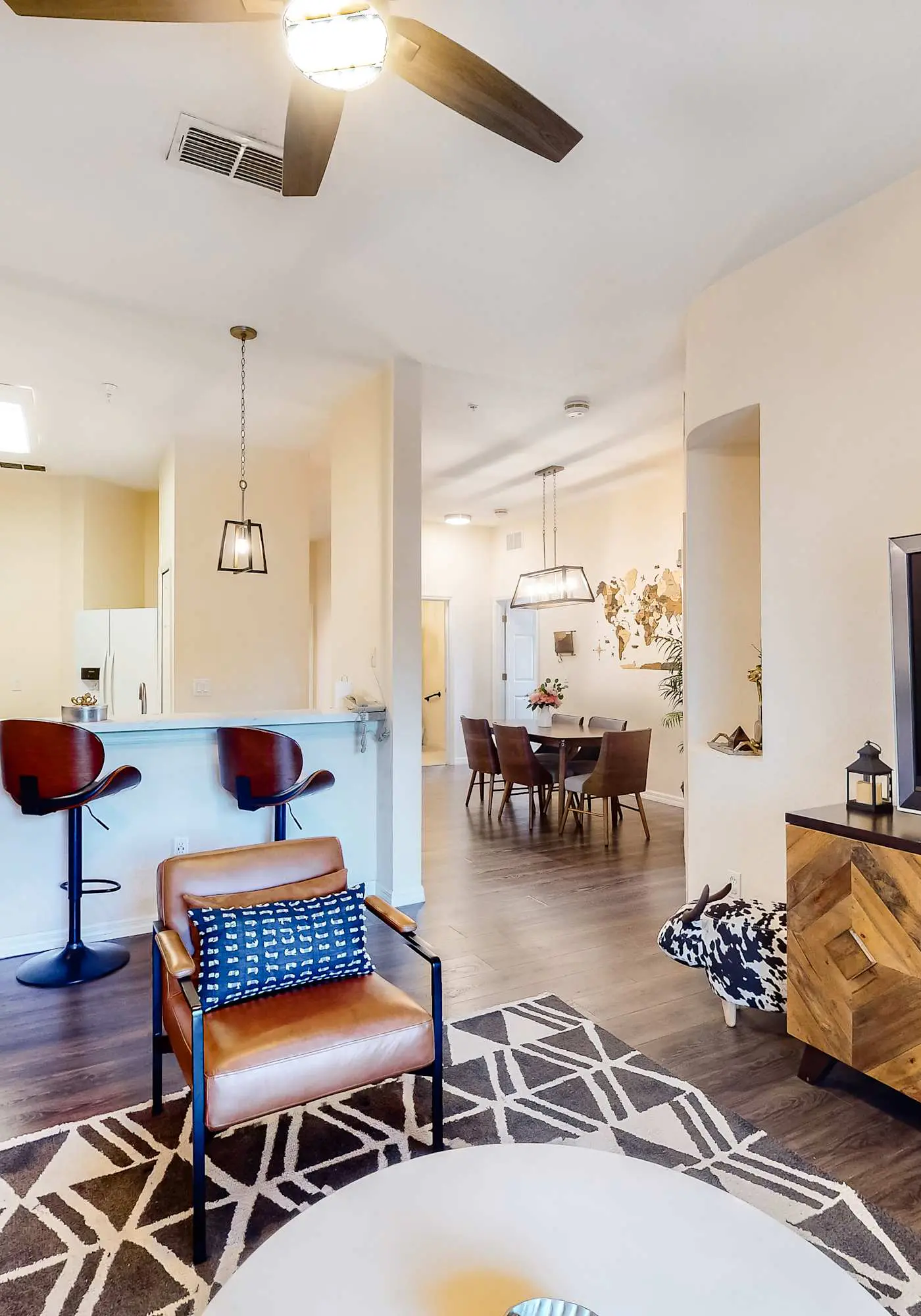 First floor lake view condo w/ pool & hot tub access, private W/D, & central AC
