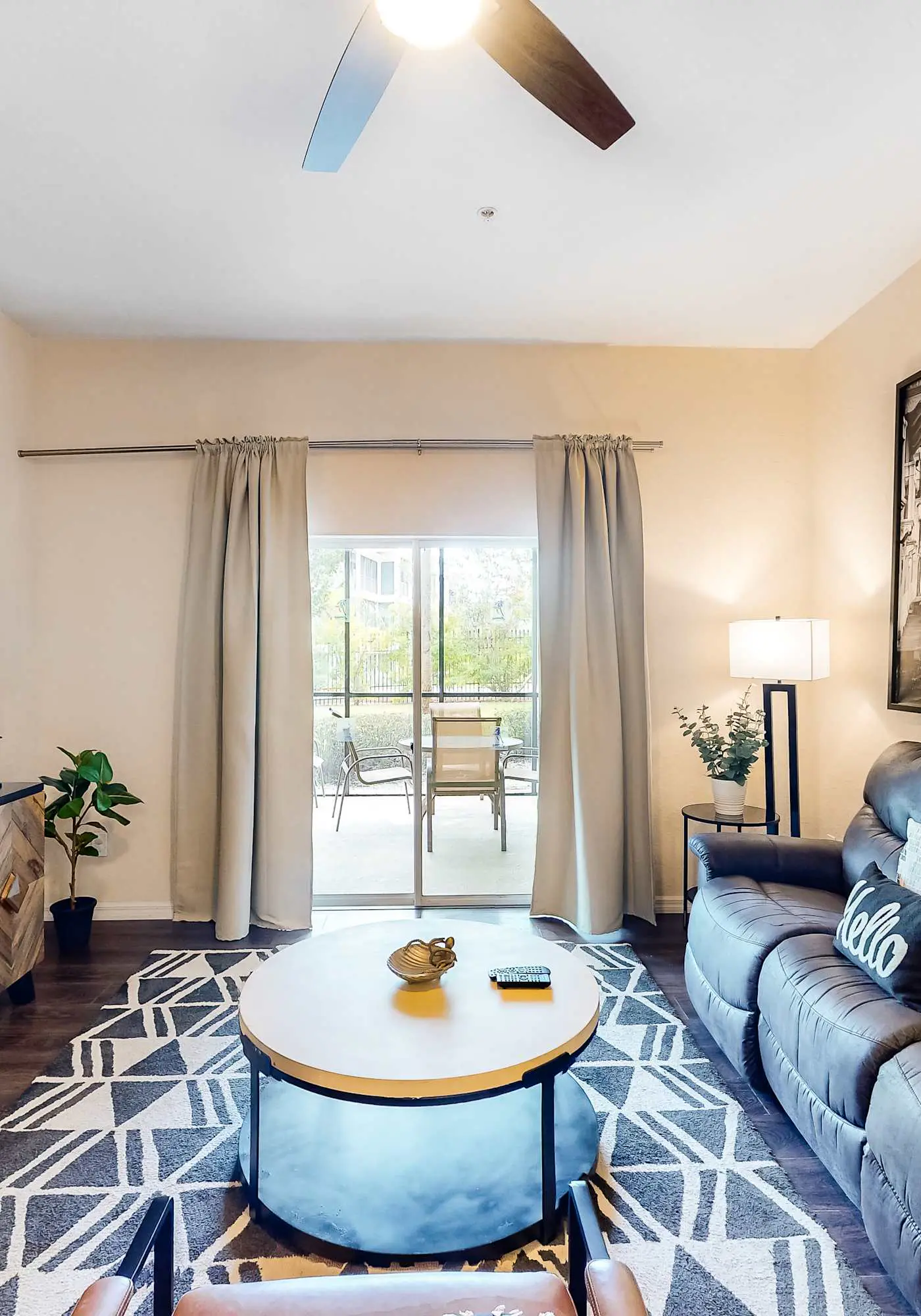 First floor lake view condo w/ pool & hot tub access, private W/D, & central AC