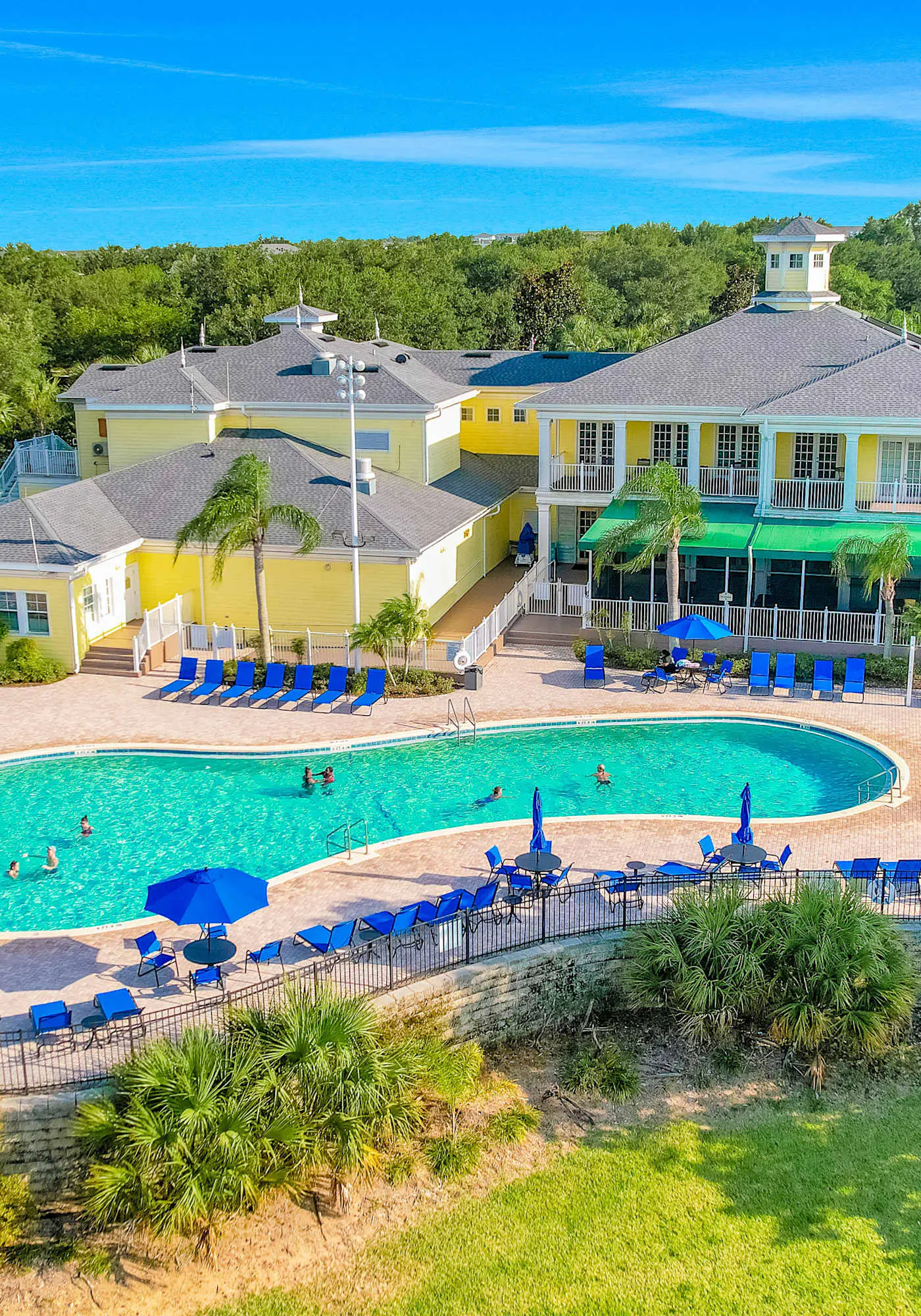 First floor lake view condo w/ pool & hot tub access, private W/D, & central AC