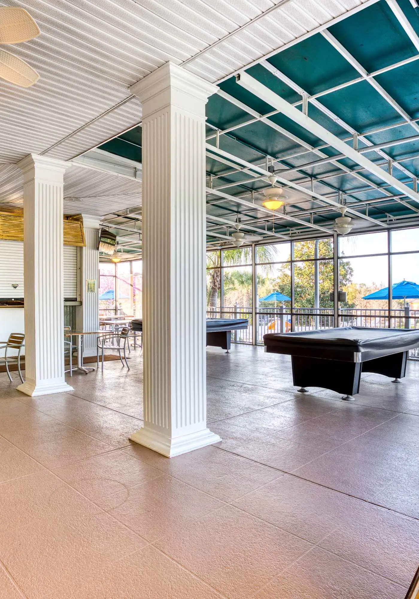 First floor lake view condo w/ pool & hot tub access, private W/D, & central AC