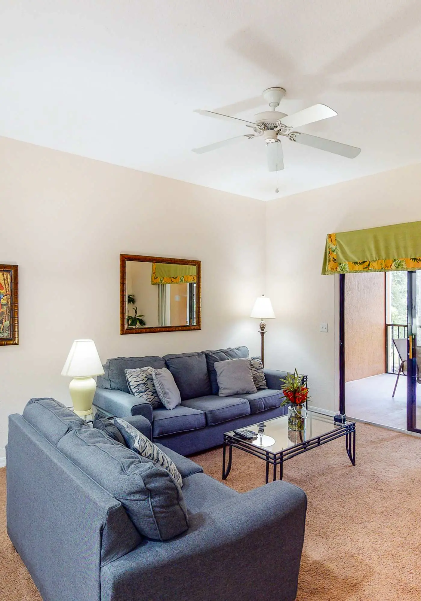 1st floor condo w/ sauna, shared pools, patio, limited-mobility access, gym