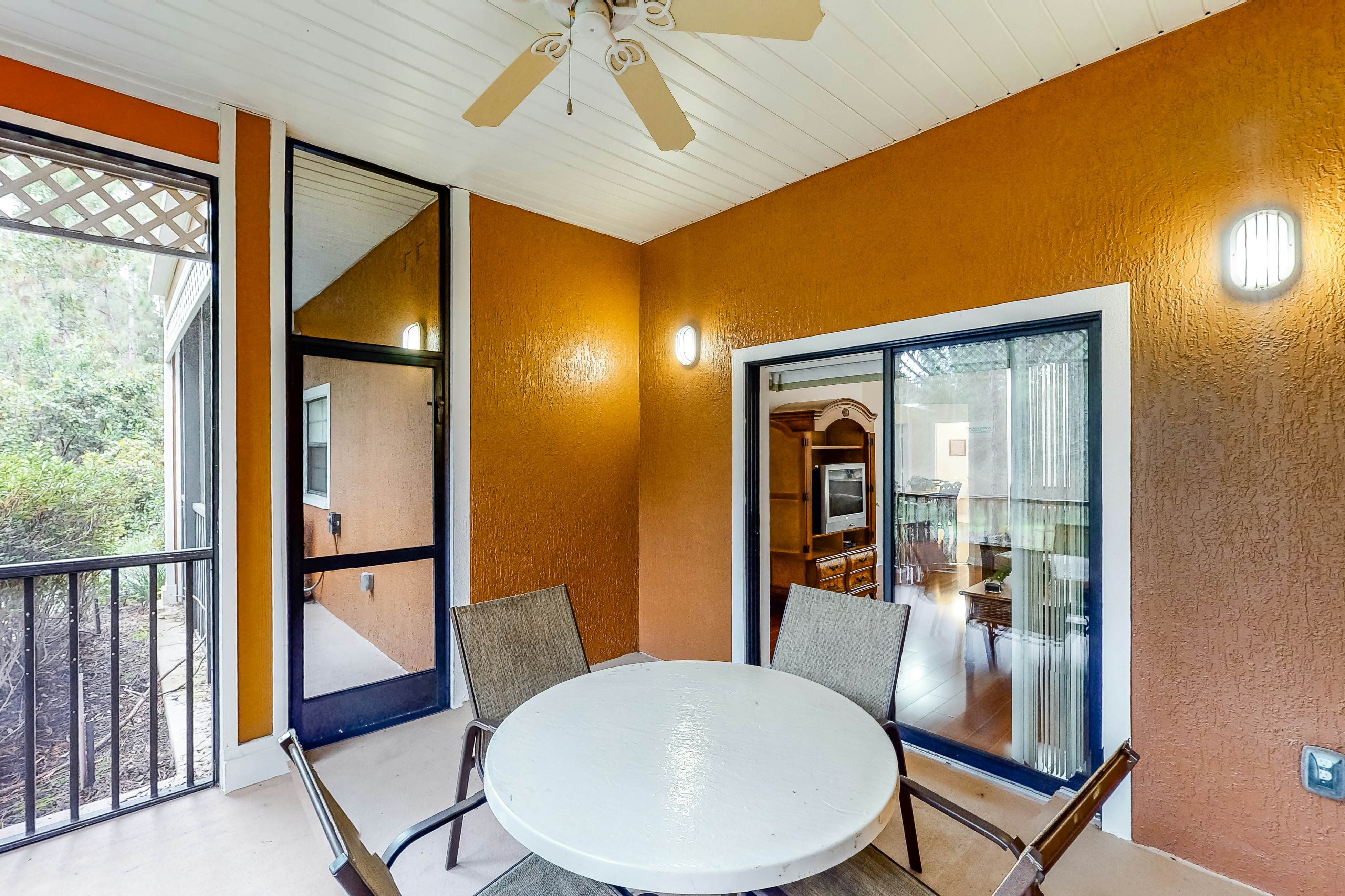 1st floor condo w/ patio, shared pools, gym, limited-mobility access, & sauna