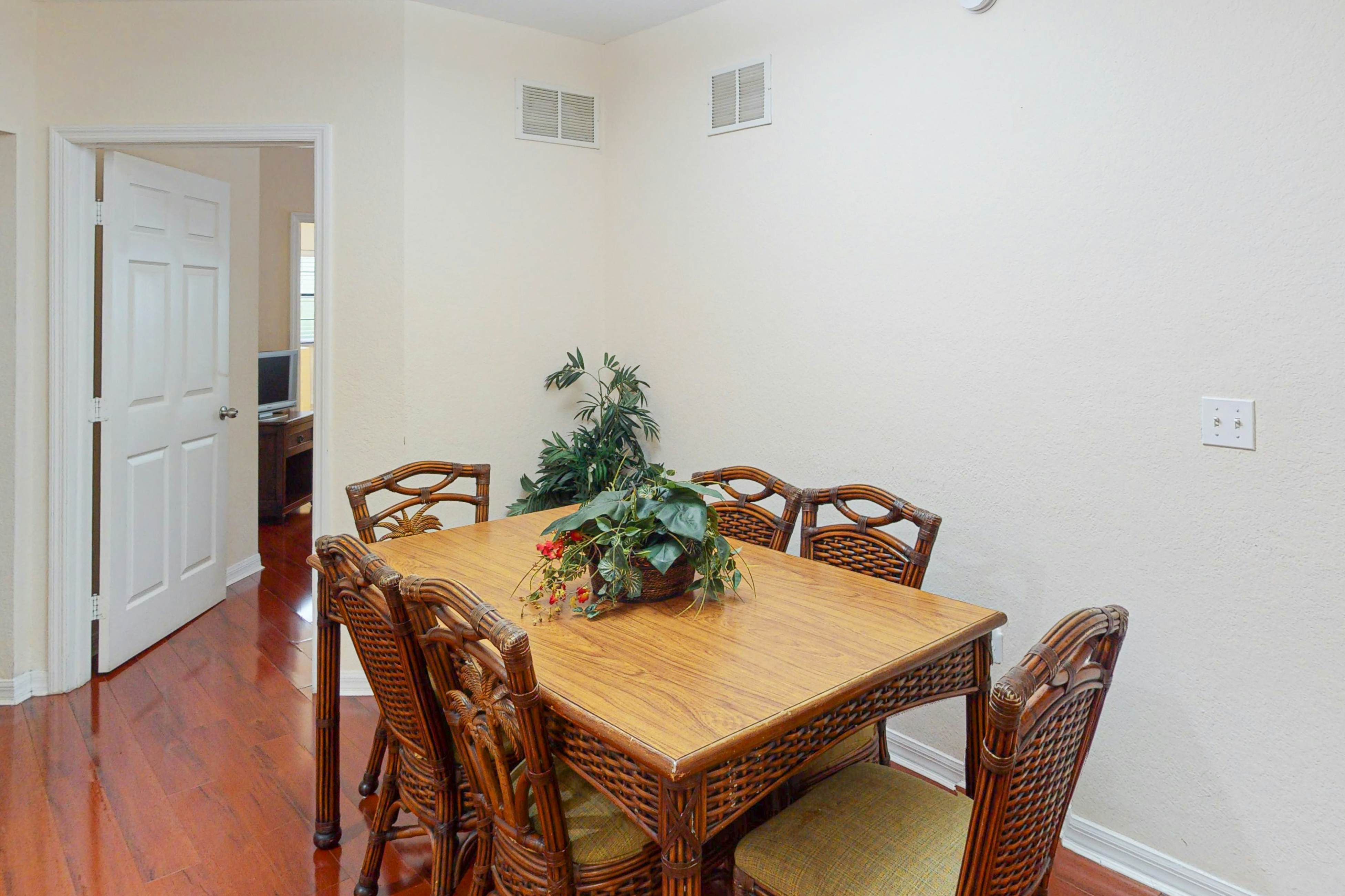 1st floor condo w/ patio, shared pools, gym, limited-mobility access, & sauna