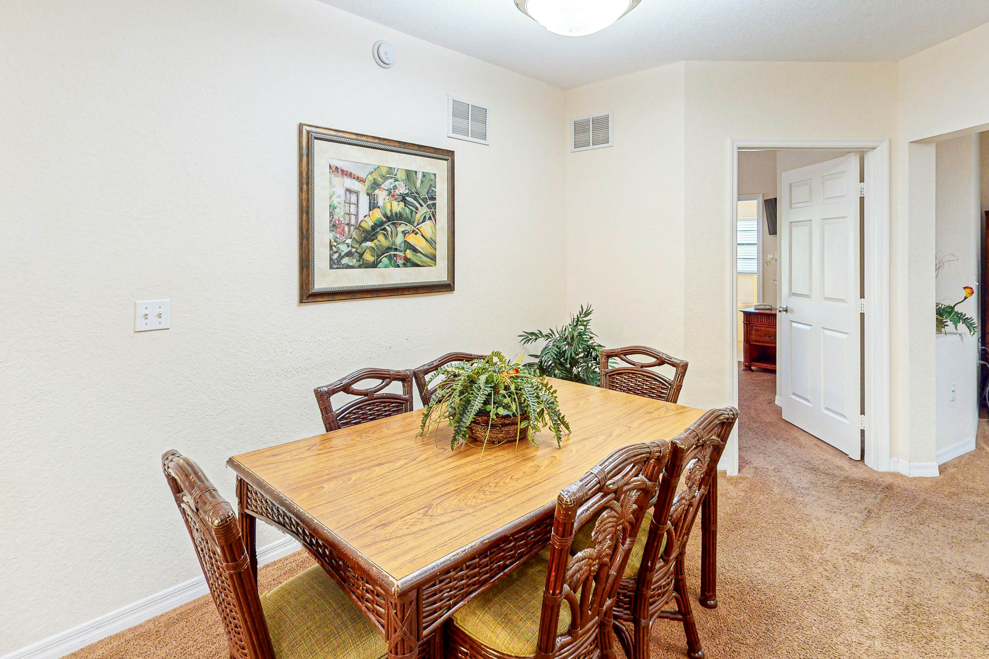 First-floor condo with shared pools, limited-mobility access, sauna, gym, patio