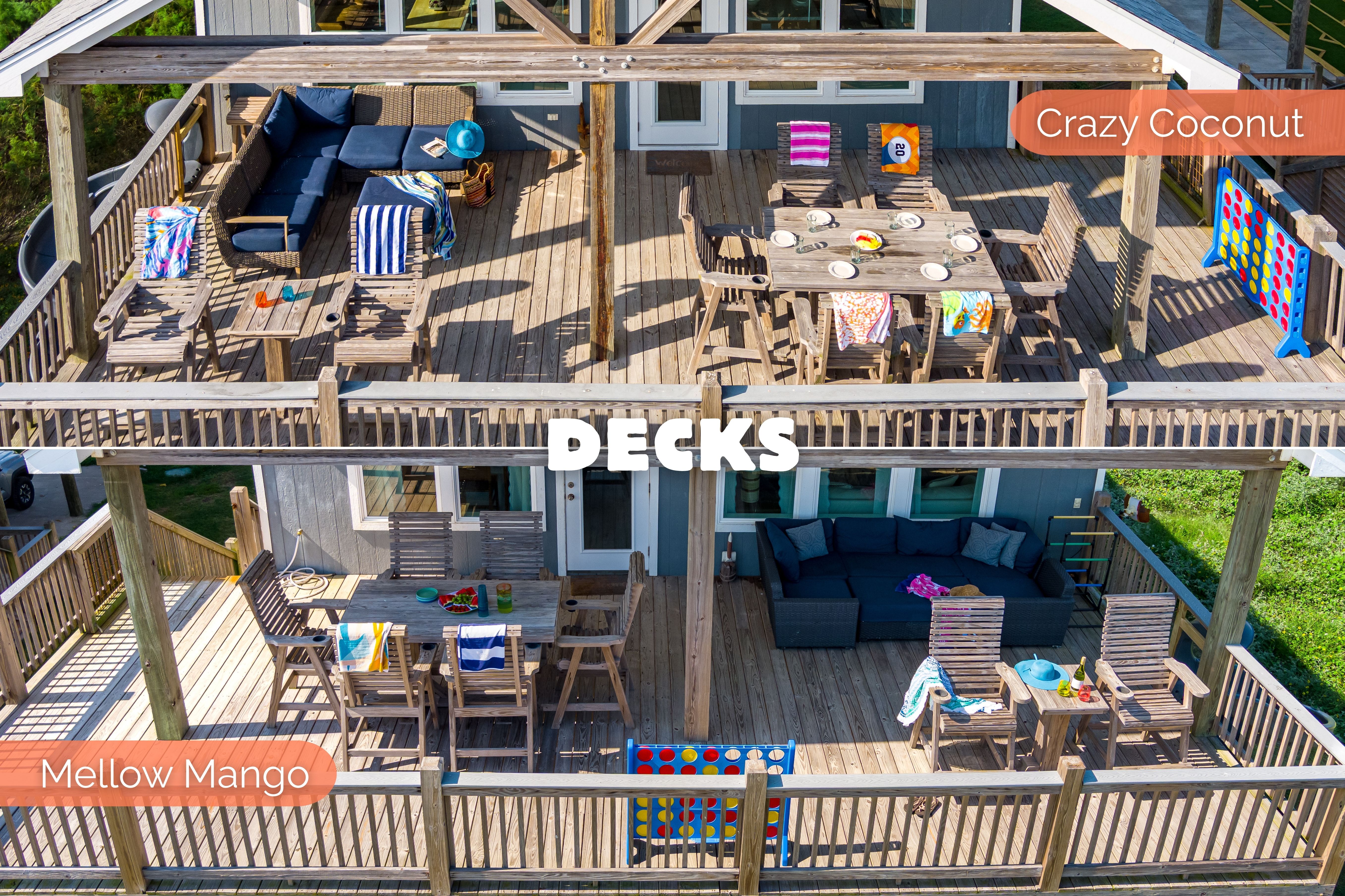 Double Beachfront Bliss | 2 Side-by-Side Homes | 8BR | 2 Spas | Sleeps 24