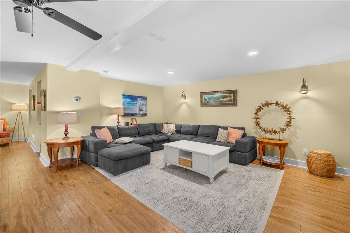 Family friendly home with game room, hot tub, steps to ocean