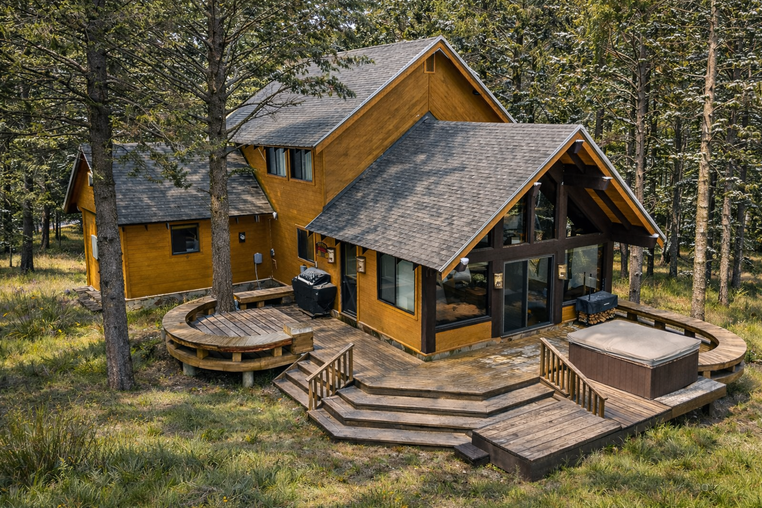 Chandler's Lodge 3Br/2Ba,Hot tub,Private Dock,BBQ,Fire Pit,Stargazing-Close to Lake,25M 2 YNP