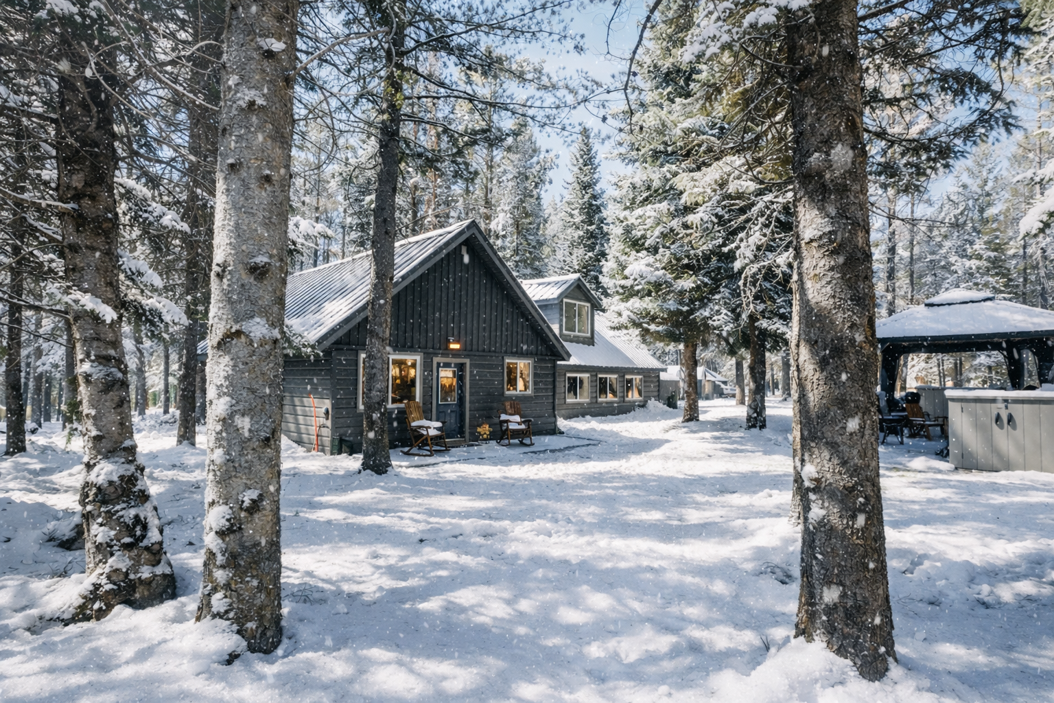 Pet Friendly Home! Roaming Buffalo  w/ Hot Tub & Sauna, Secluded Forest Escape Near YNP