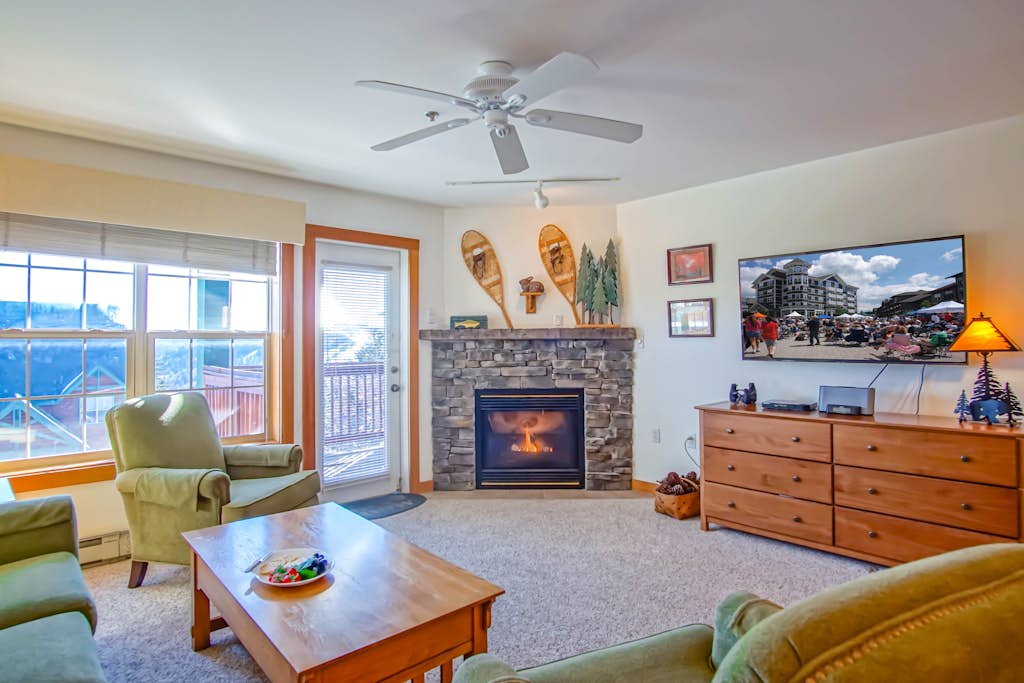 Camp 4 #2:  2 Bedrooms, 2.5 Baths: Slope Side,  Gas Fireplace.