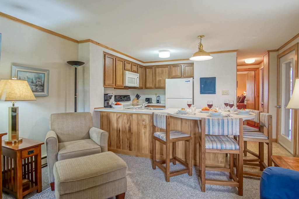 Powderidge 60:  Slope Side,  Fireplace, Spacious Deck