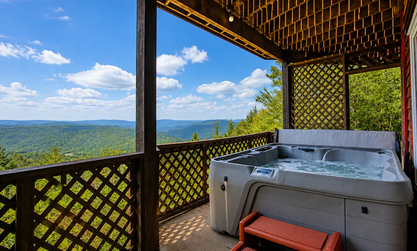 South West Ridge 72-153 5 Br: Large western views. Private hot tub. Wood fireplace.