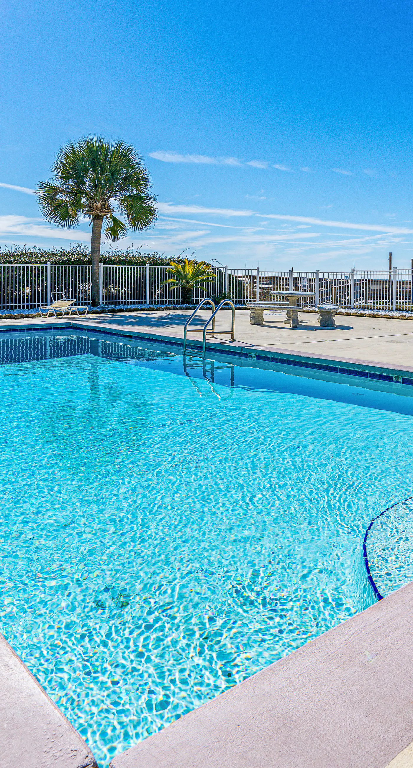 Waterfront getaway with beach view, shared pools & sports courts