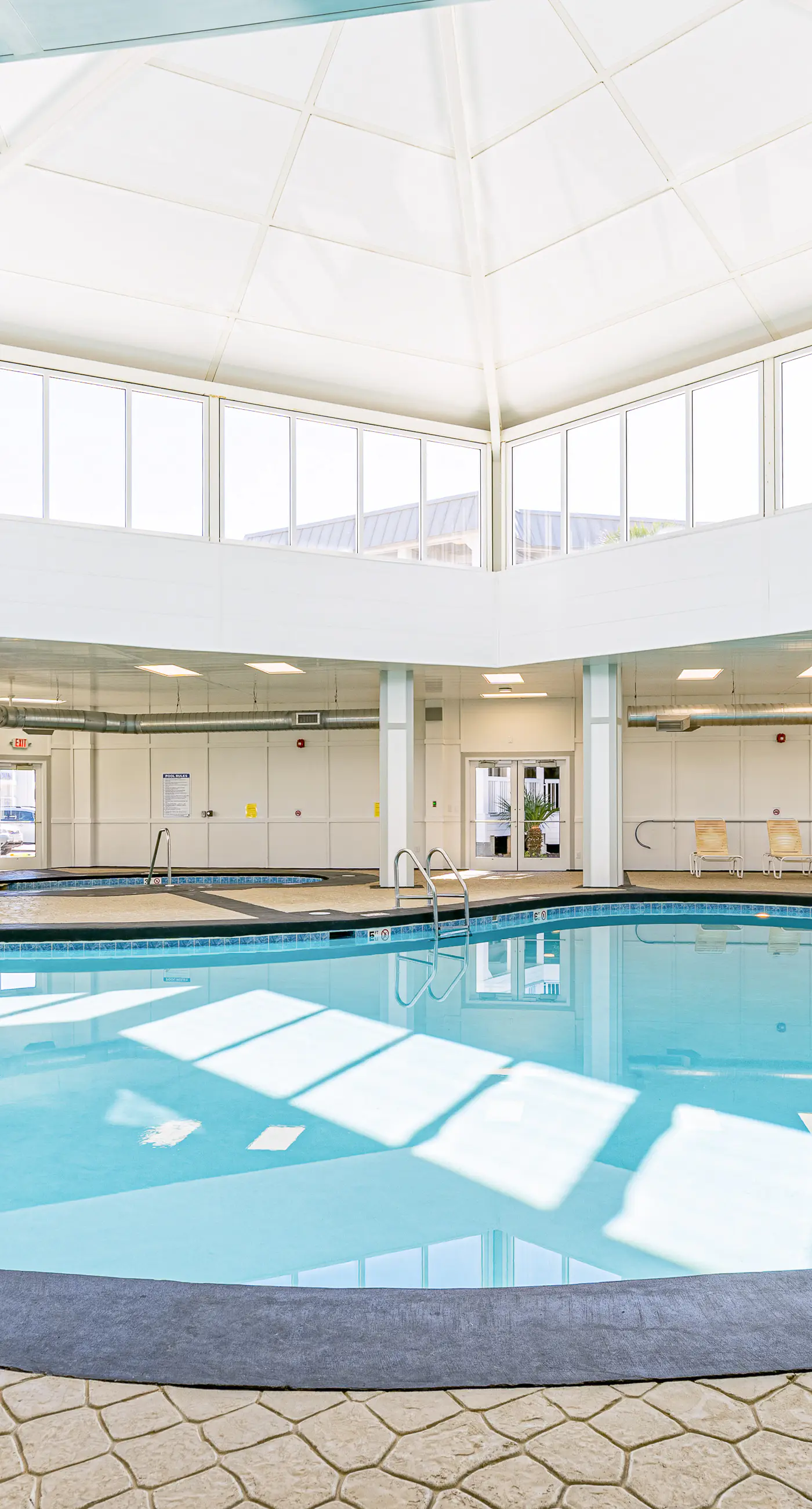 Waterfront getaway with beach view, shared pools & sports courts