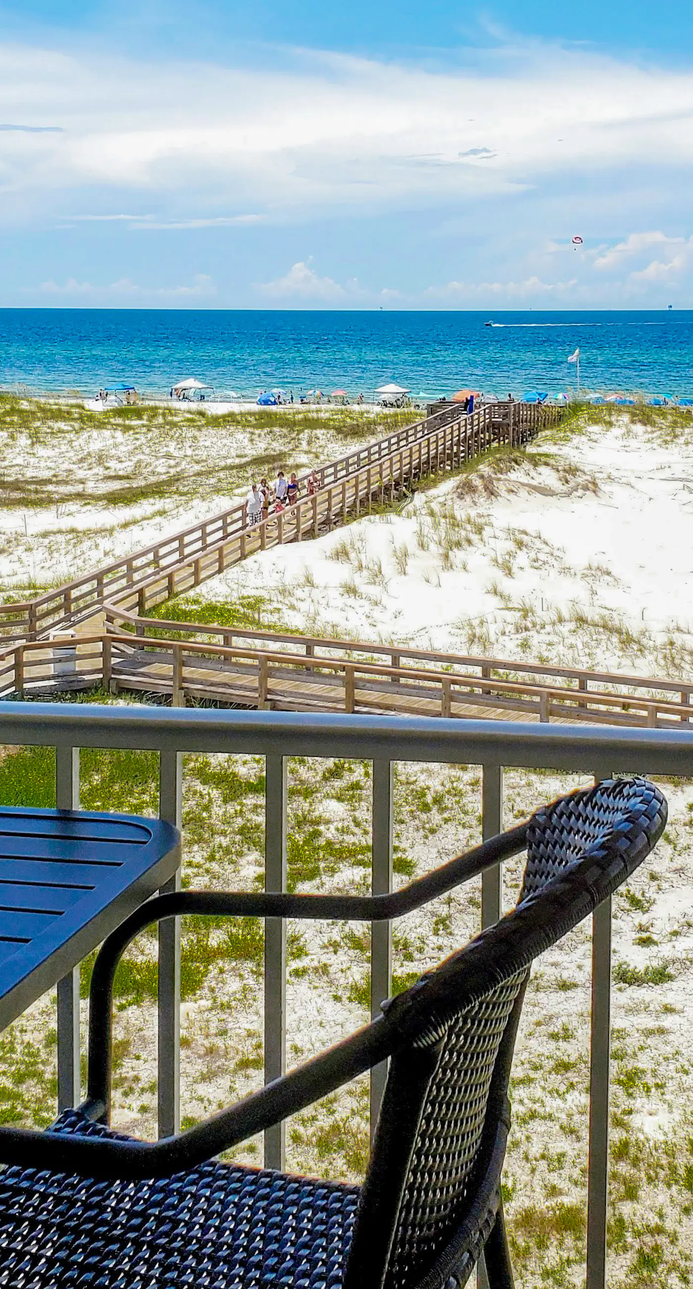 Amazing beachfront home with private balcony, deck, central AC, free WiFi