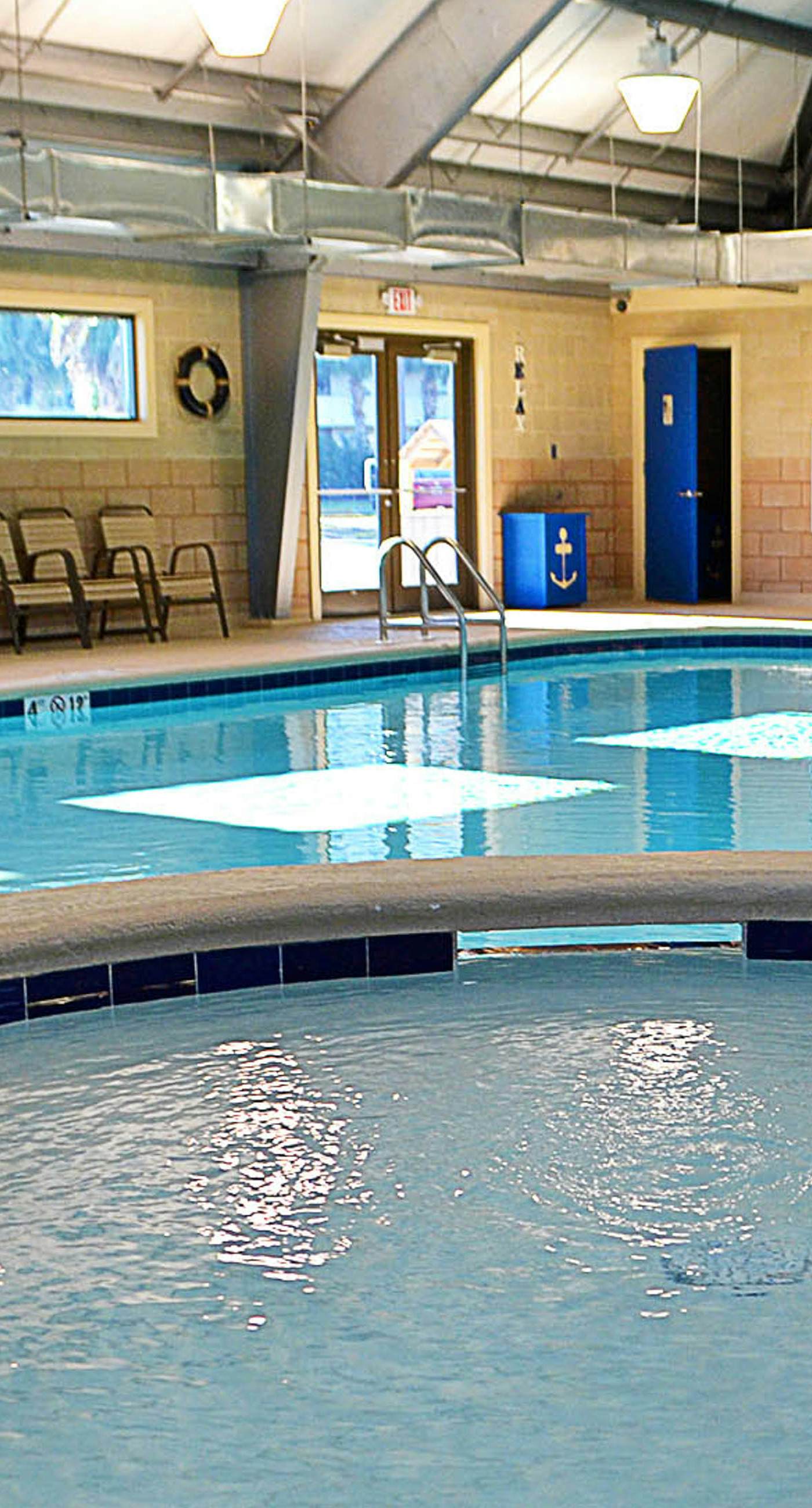 Contemporary beachside escape with gym, & pools