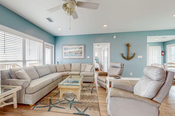 Beach & Gulf-Front House with Beach Views, Balcony, Central AC